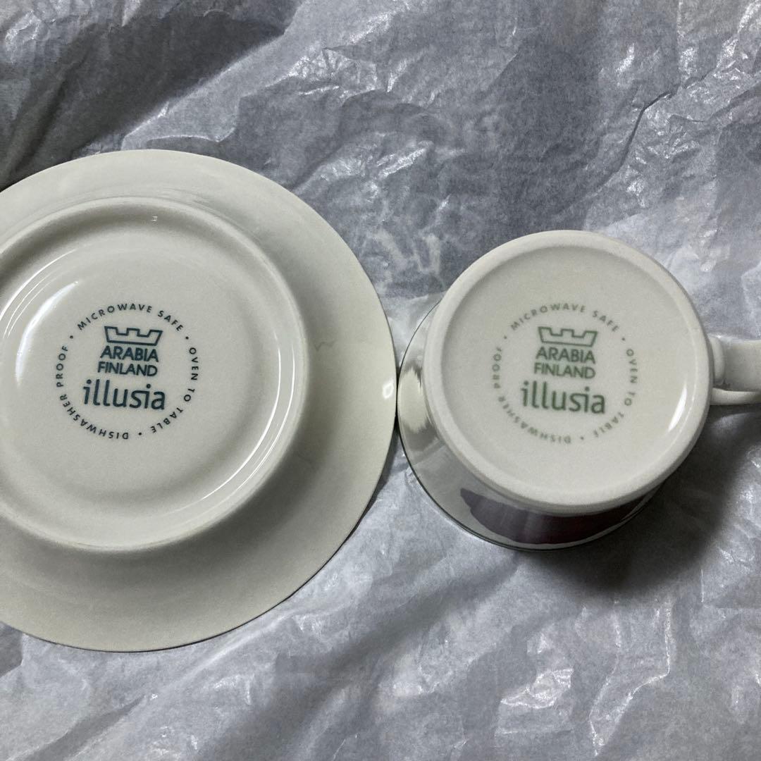 美品　アラビア　イリュージア　カップ　＆ ソーサー　マグ　プレート　皿　イッタラ