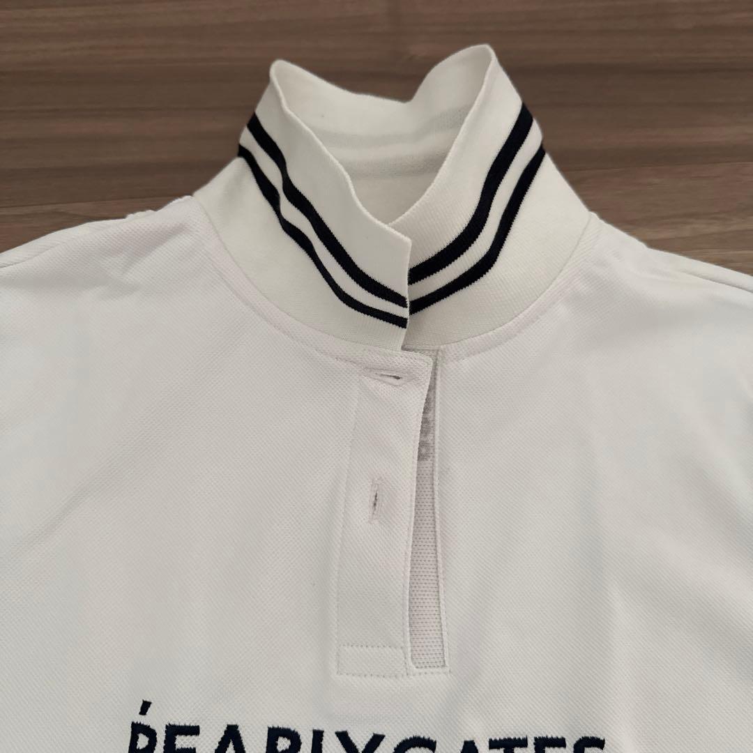 美品✨PEARLY GATES パーリーゲイツ ポロシャツ 白 ホワイト 半袖