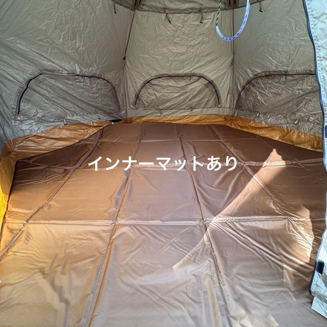 値下げ【美品】DOD キノコテント　カーキ　インナーシートセット　ペグ未使用