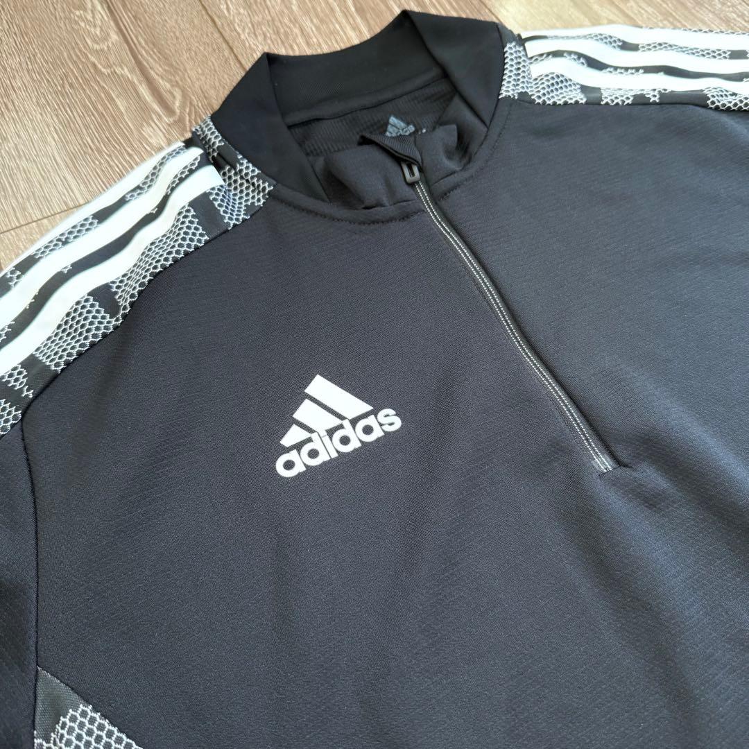 美品 adidas アディダス サッカー トレーニングウェア ジャージ 上下 L