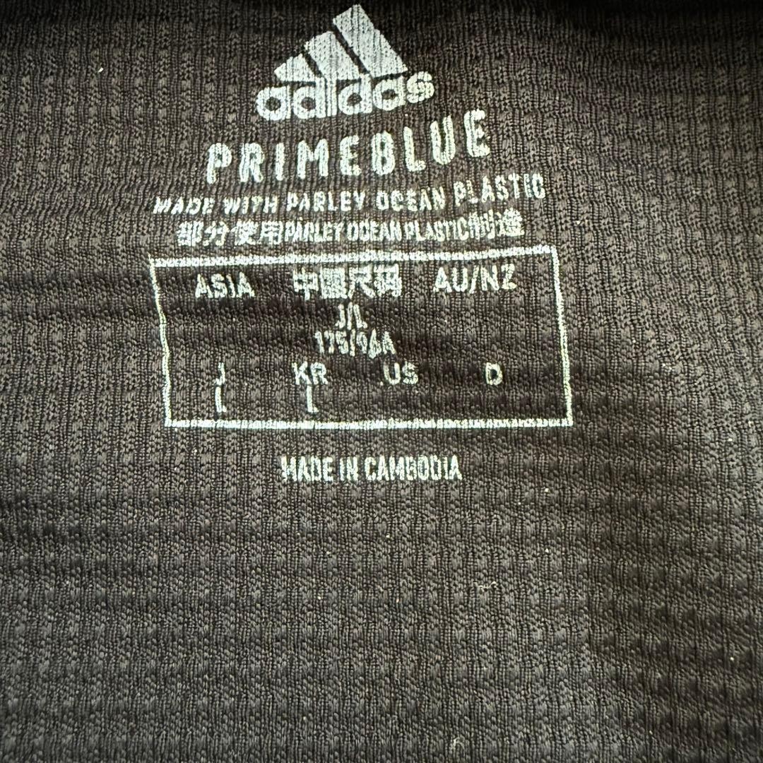 美品 adidas アディダス サッカー トレーニングウェア ジャージ 上下 L