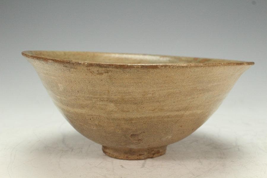 古美術 李朝 高麗 三嶋 茶碗(K-A638)