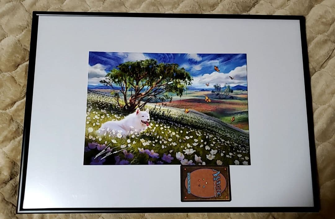 平地 犬 Johannes Voss 複製原画 サイン入り サインド  MTG