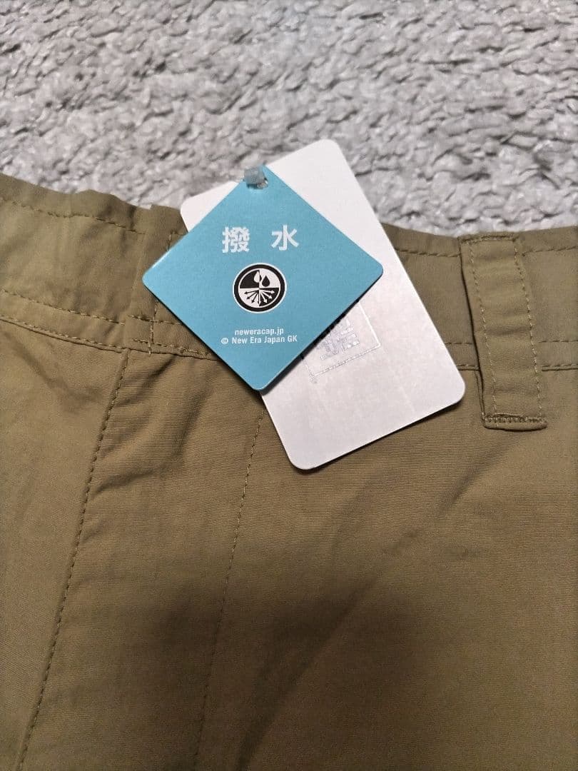 新品　ニューエラ　ゴルフ　ハーフパンツ　ベージュ