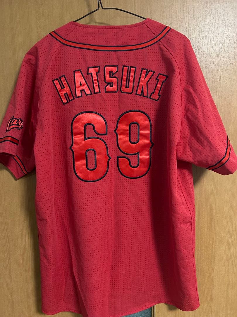 広島カープ　69 羽月隆太郎　ビジターユニフォーム