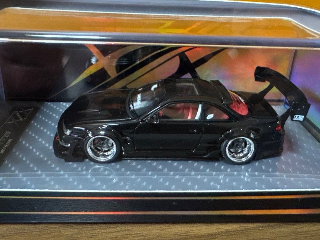 ERROR404 1/64 シルビア S14 黒　CAMBERGANG 499台