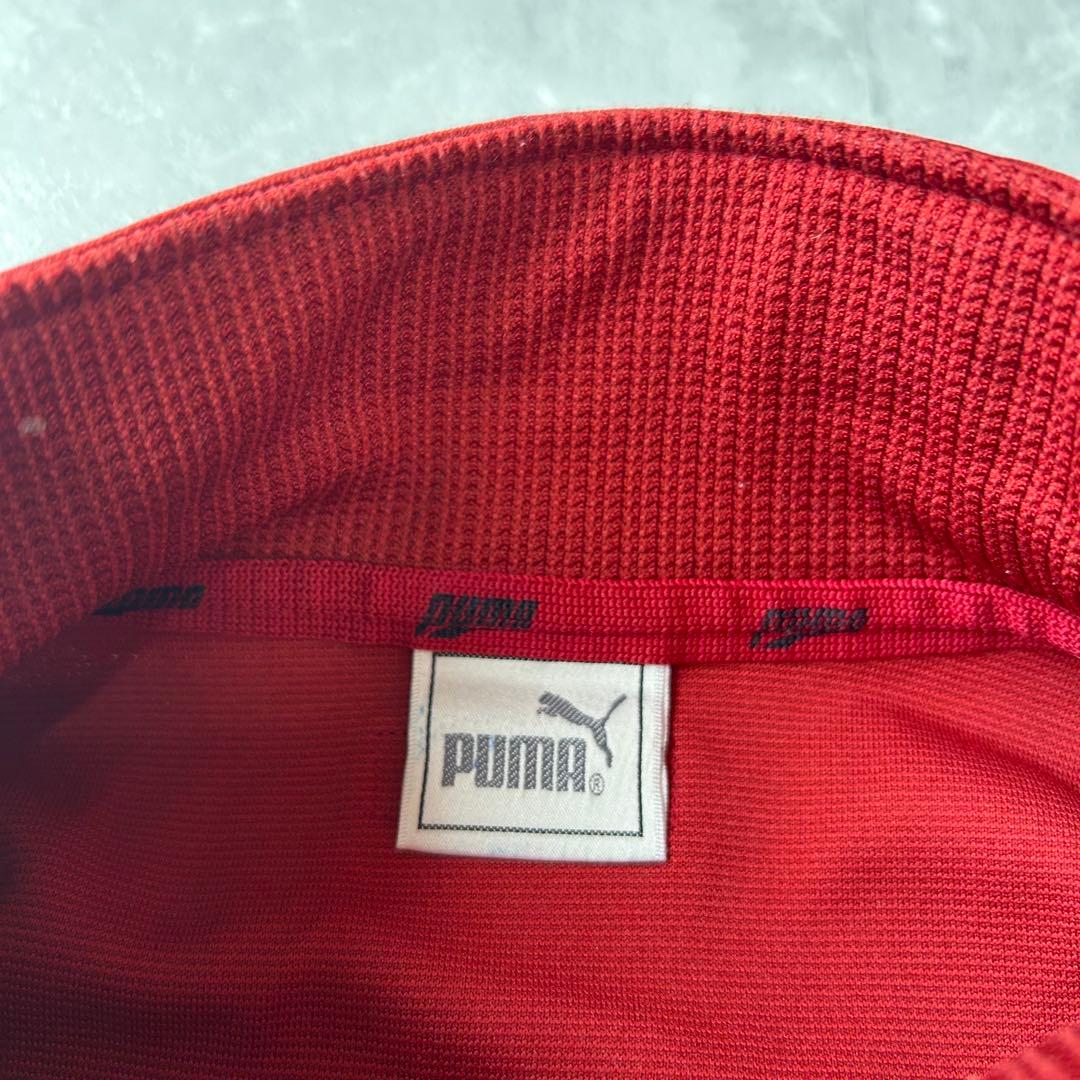 90s PUMA セットアップ ジャージ 上下 t7 y2k レッド 古着 M