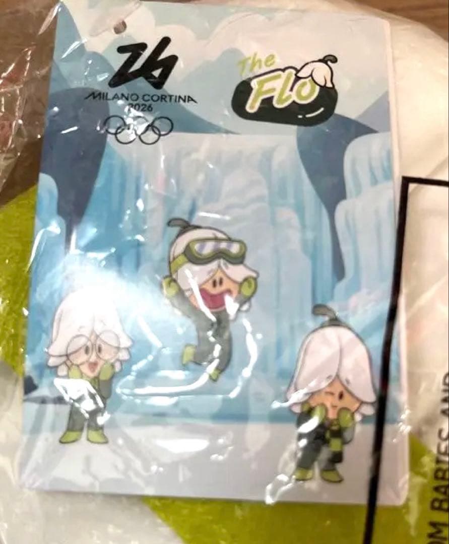 【レア】The Flo ぬいぐるみ帽子ミラノ・コルティナ2026
