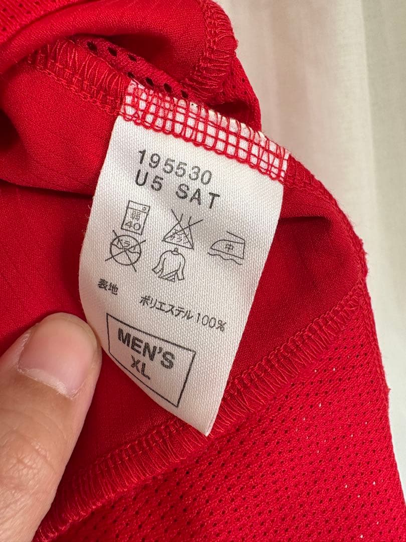 NIKE 浦和レッズ 三菱自動車 ボーダフォン サッカーシャツ XL 赤