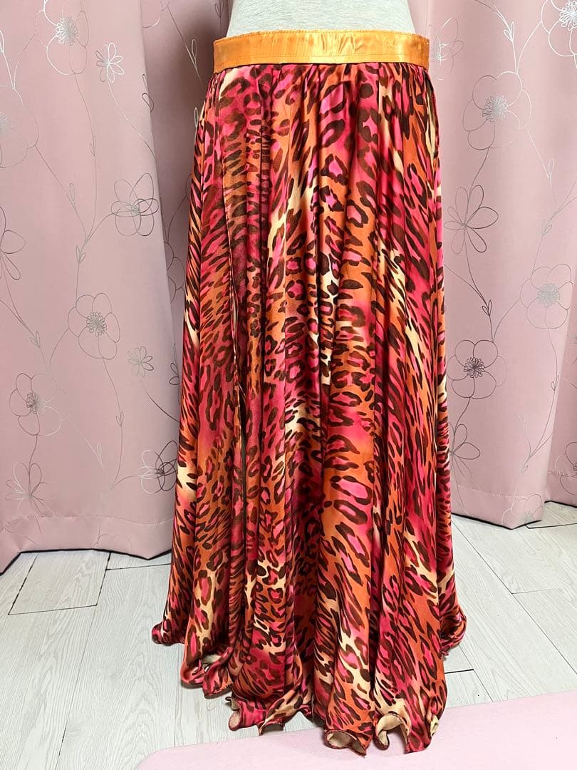 レオパード柄 セットアップ トップスとスカート