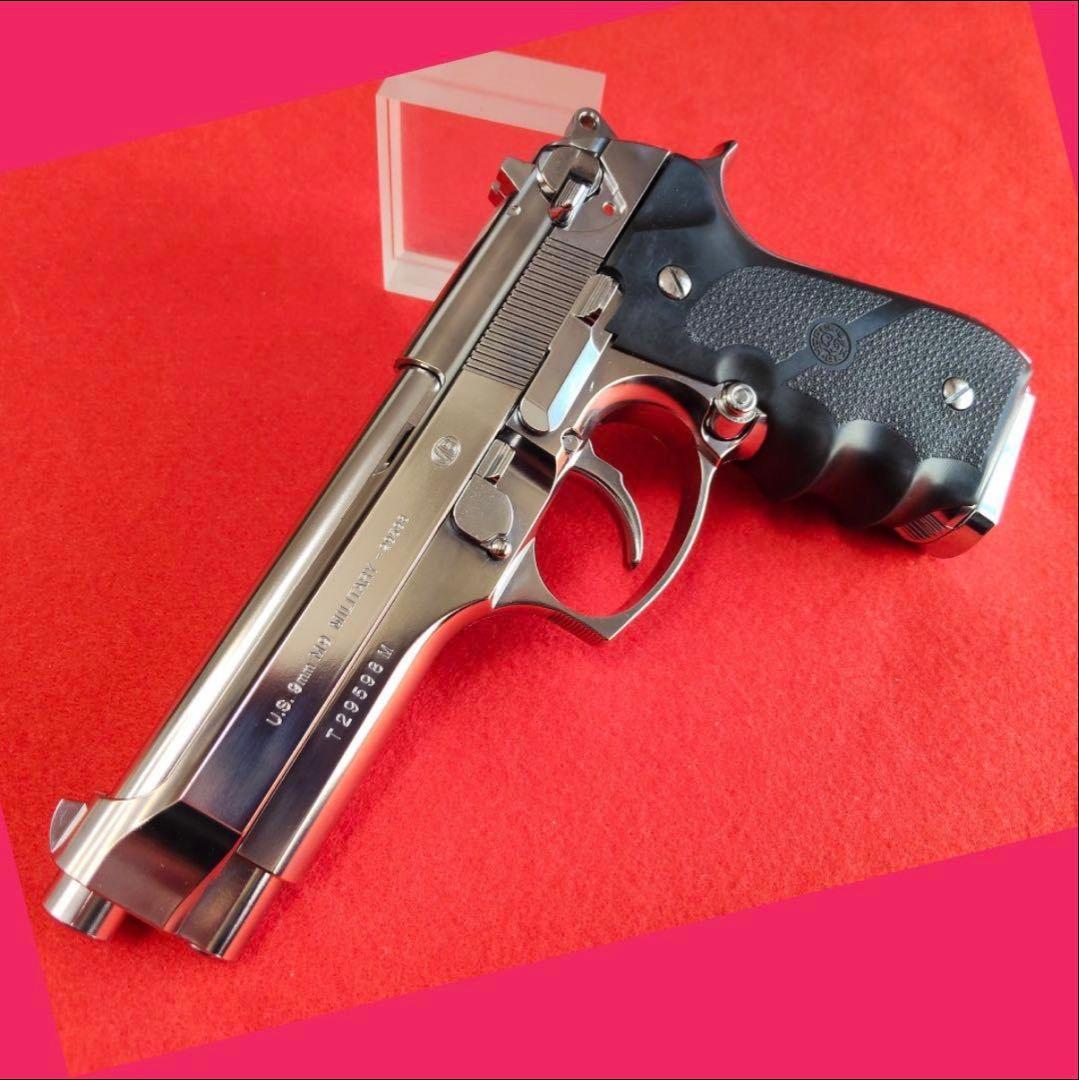 東京マルイ M92F クロームステンレス ガスブローバック ホーググリップ付