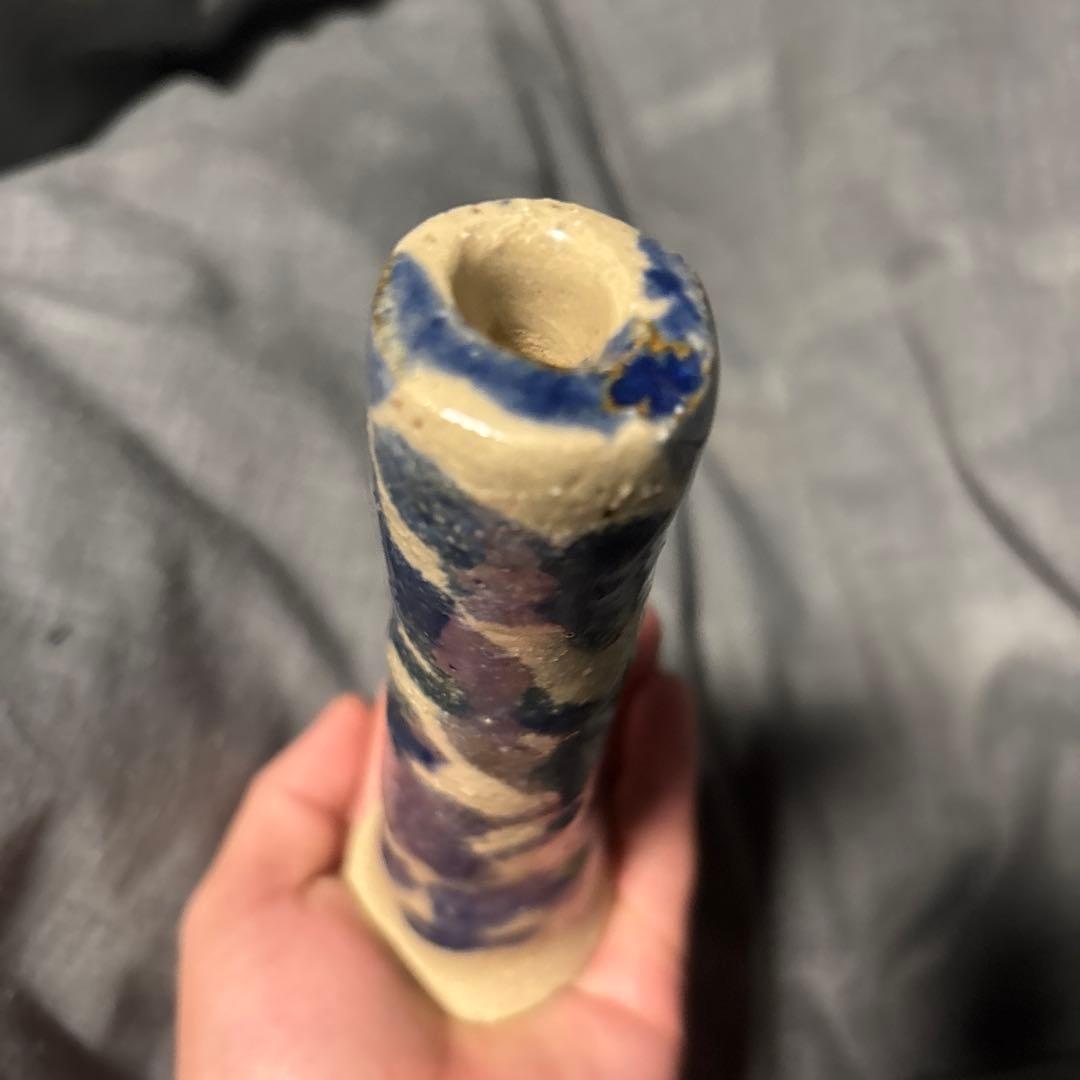 学校で作ったお花たて