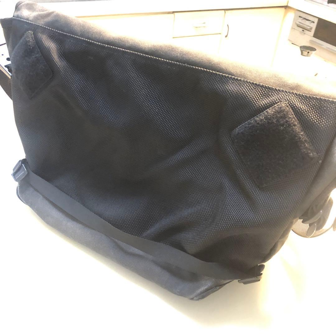 porter ブラックキャンバスメッセンジャーバッグ