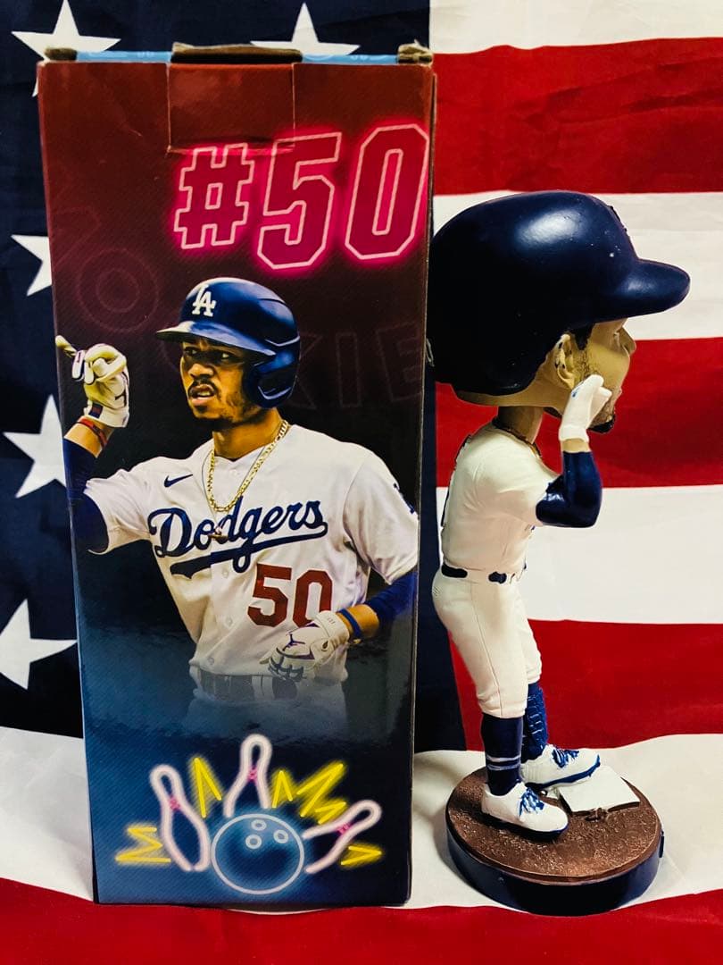 球場配布品 ムーキー・ベッツ ミスター300 ボブルヘッド MLB ドジャース