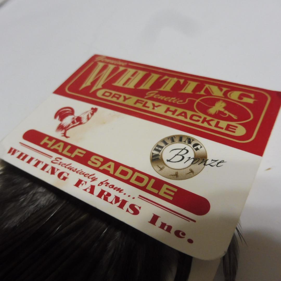 ルアー・フライ WHITING HALF SADDLE Bronze Dark Dyed Dun