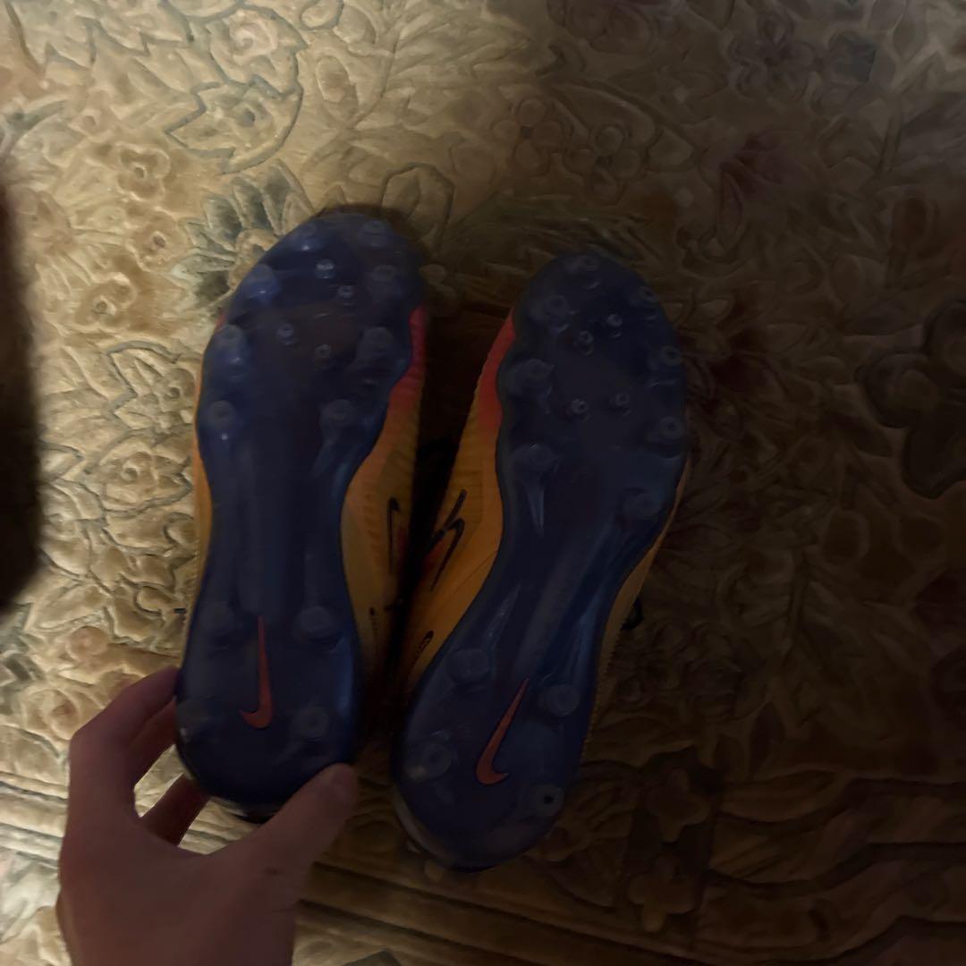 Nike サッカーシューズ AGオレンジ/イエロー