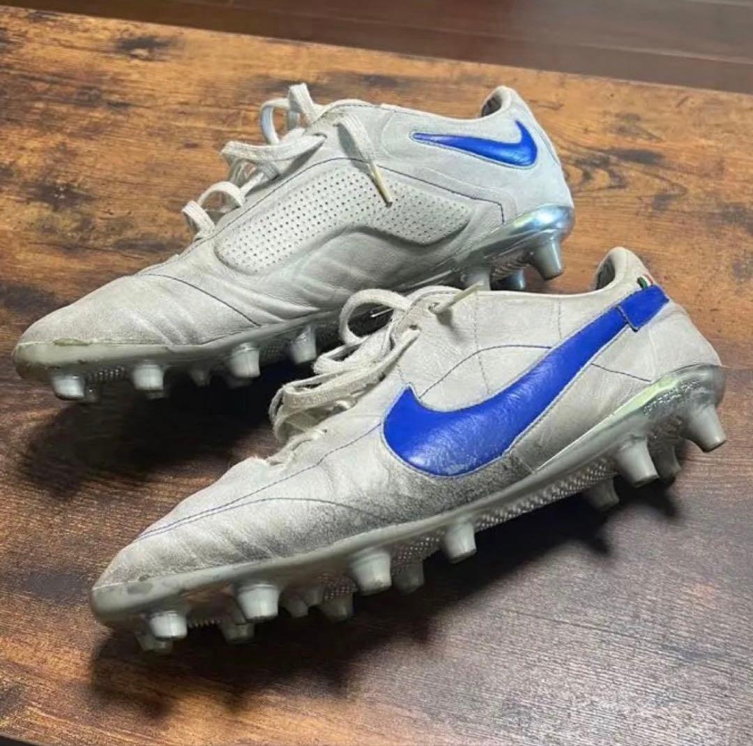 Nike スパイクシューズ 27cm ホワイト/ブルー 袋付き