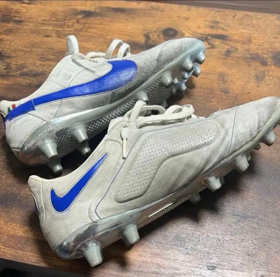 Nike スパイクシューズ 27cm ホワイト/ブルー 袋付き