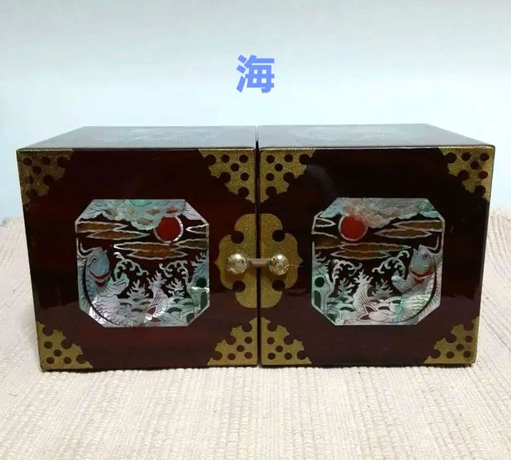 螺鈿細工 小物入れ 漆塗り 骨董品 昭和レトロ アンティーク ヴィンテージ レア