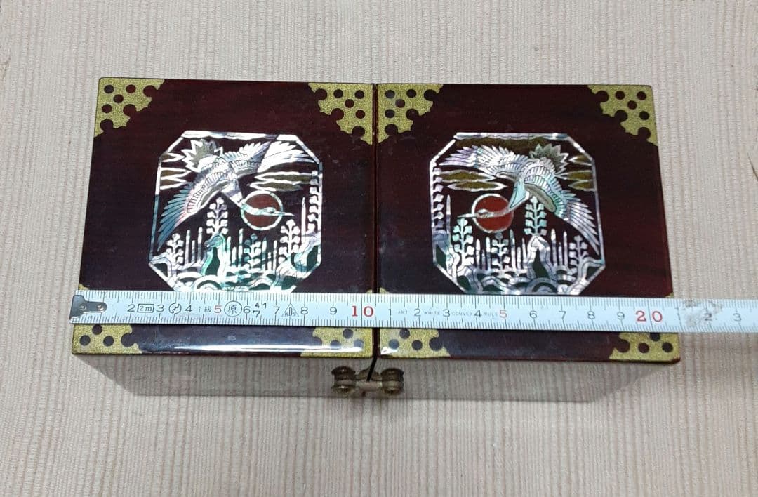 螺鈿細工 小物入れ 漆塗り 骨董品 昭和レトロ アンティーク ヴィンテージ レア