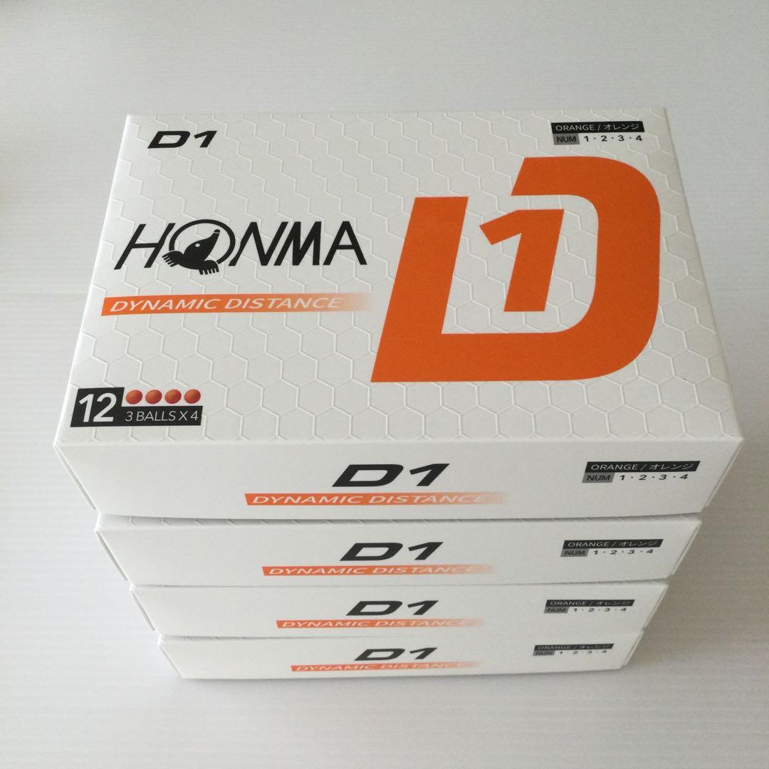 本間ゴルフ　ホンマ　HONMA D1 　4ダース　オレンジ