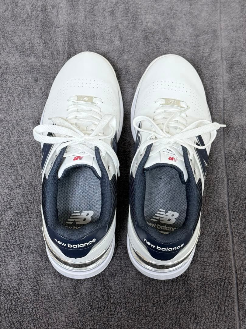 【未使用レベル】new balance ゴルフシューズ 25cm ソフトスパイク