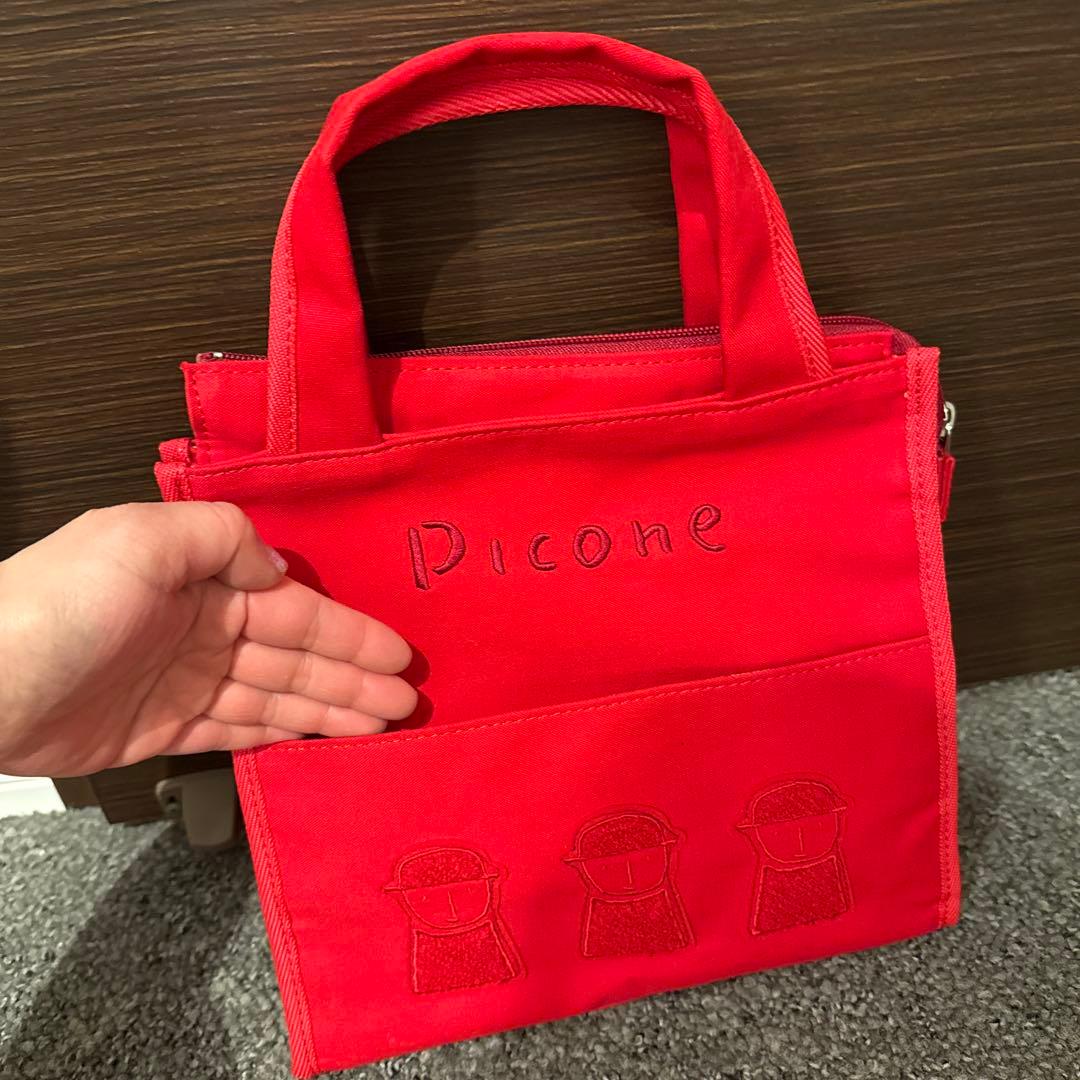 Picone 赤 トートバッグ