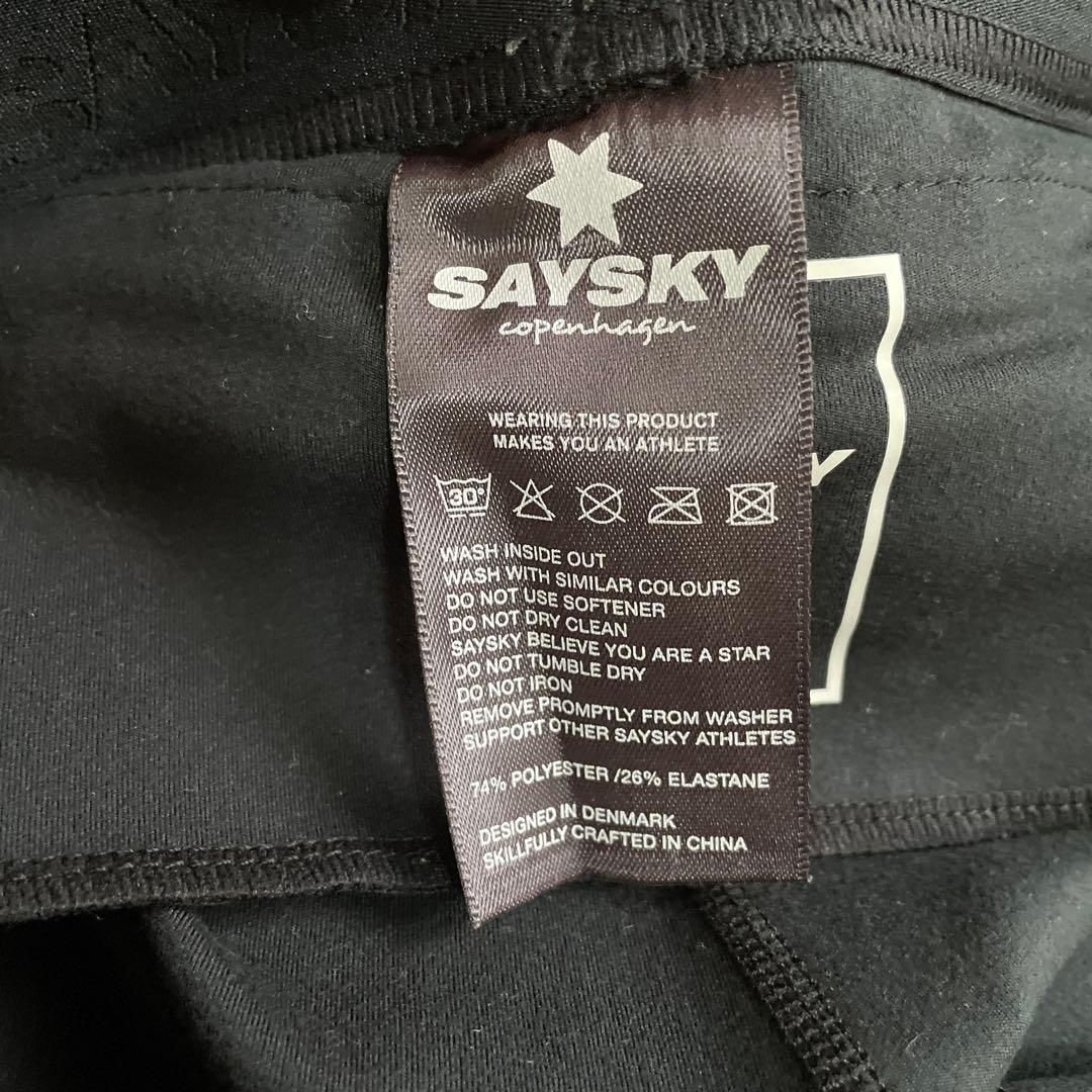 SAVSKY ダークグレー ランニング用タイツ