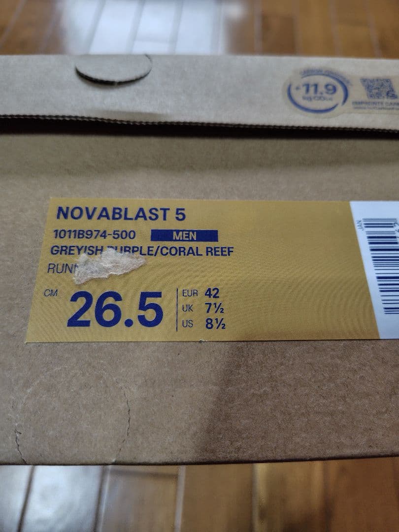 asics NOVABLAST 5 パープル　26.5cm