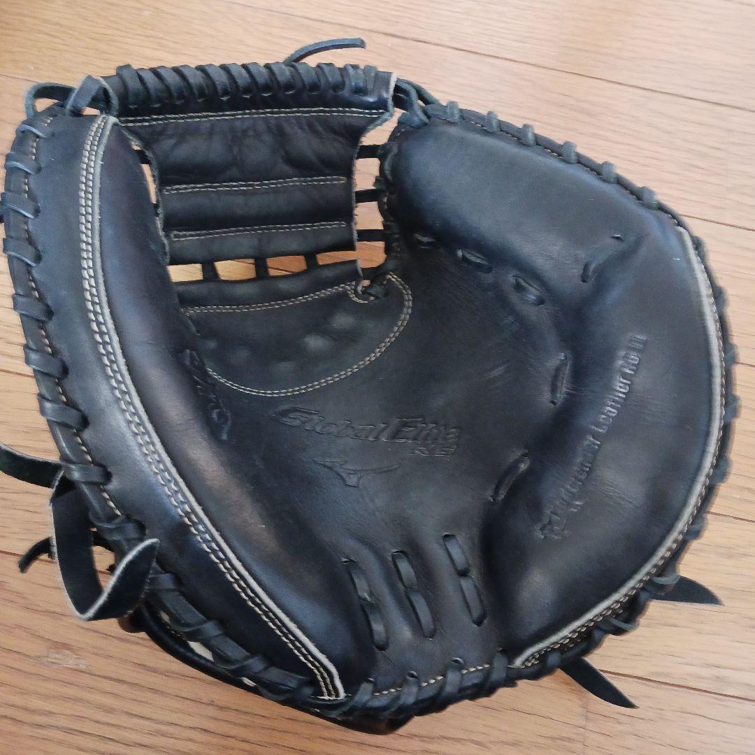 【美品】Mizuno　Global Elite　軟式　キャッチャーミット