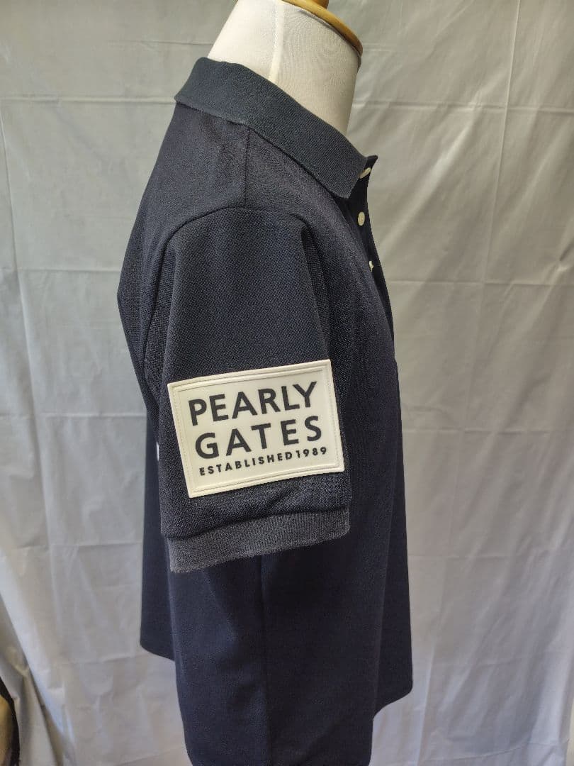 PEARLY GATES ネイビー ポロシャツ