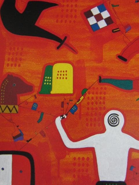 谷川晃一、【夕日の魔術師】、希少な大判額装用画集より、美品、日本人画家
