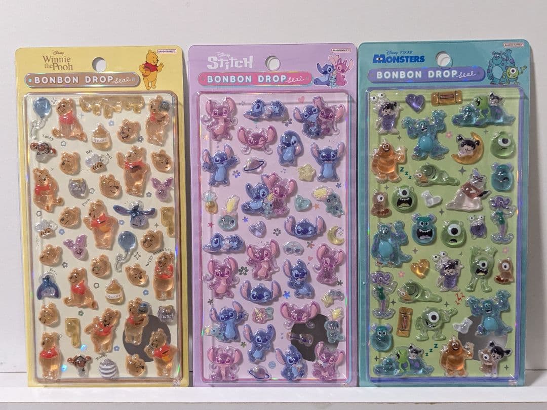 ボンボンドロップシール 正規品 ディズニー6枚セット