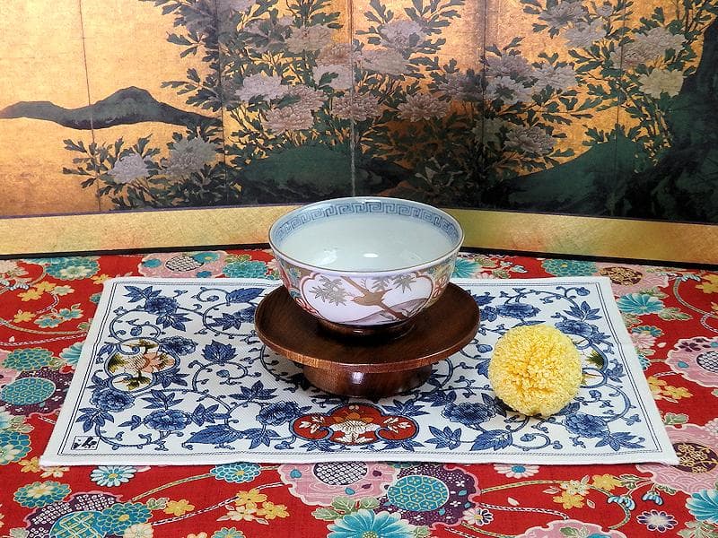 古伊万里　色絵　竹に雀図　向付　りん茶碗　５客　A507AS-fbvt