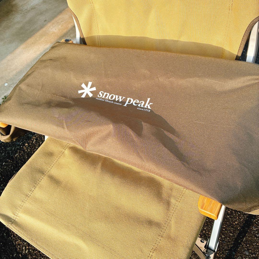 【美品・収納袋付】スノーピーク ローチェア30 カーキ  peak