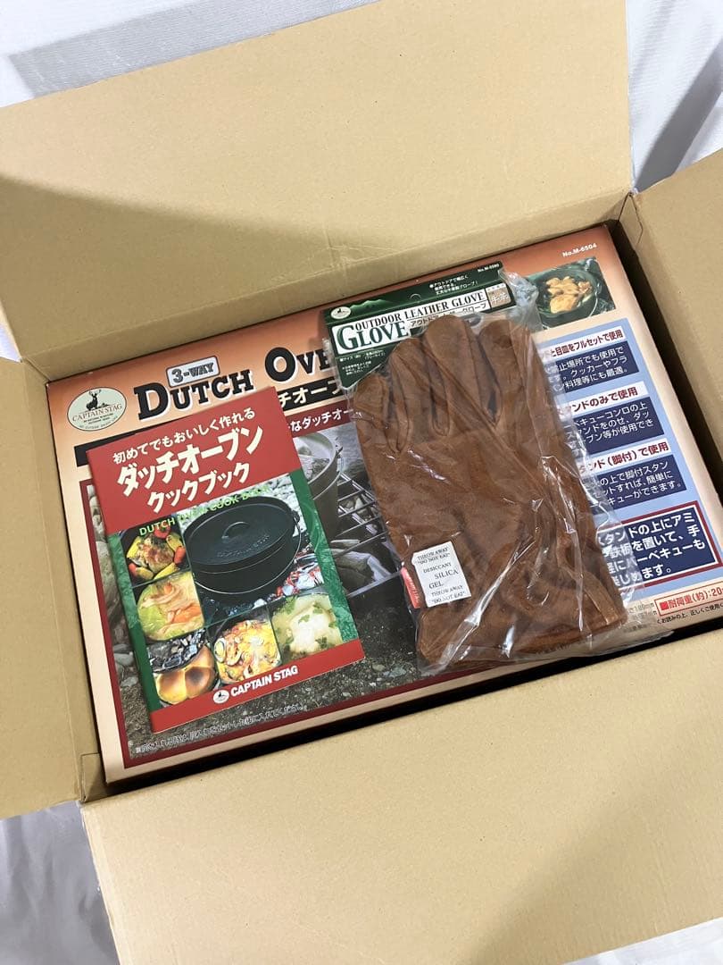 未使用 キャプテンスタッグ　ダッチオーブン ビギナーセット 25cm キャンプ