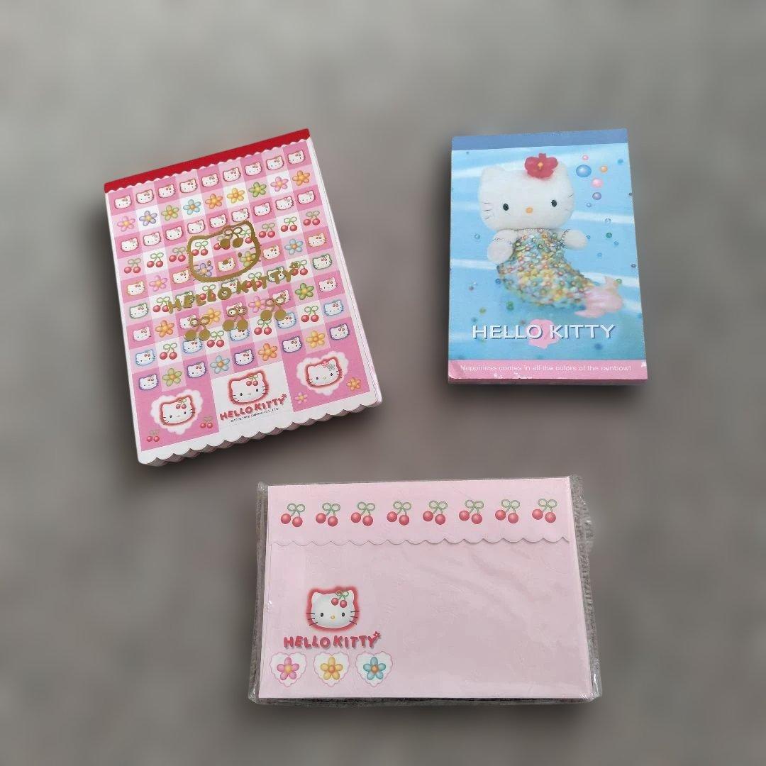 ほぼ未使用　ハローキティ メモ帳・文房具セット
