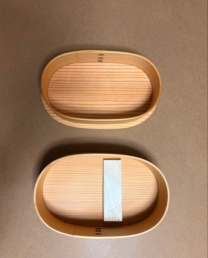 【新品未使用】大館曲げわっぱ 小判弁当 容量750