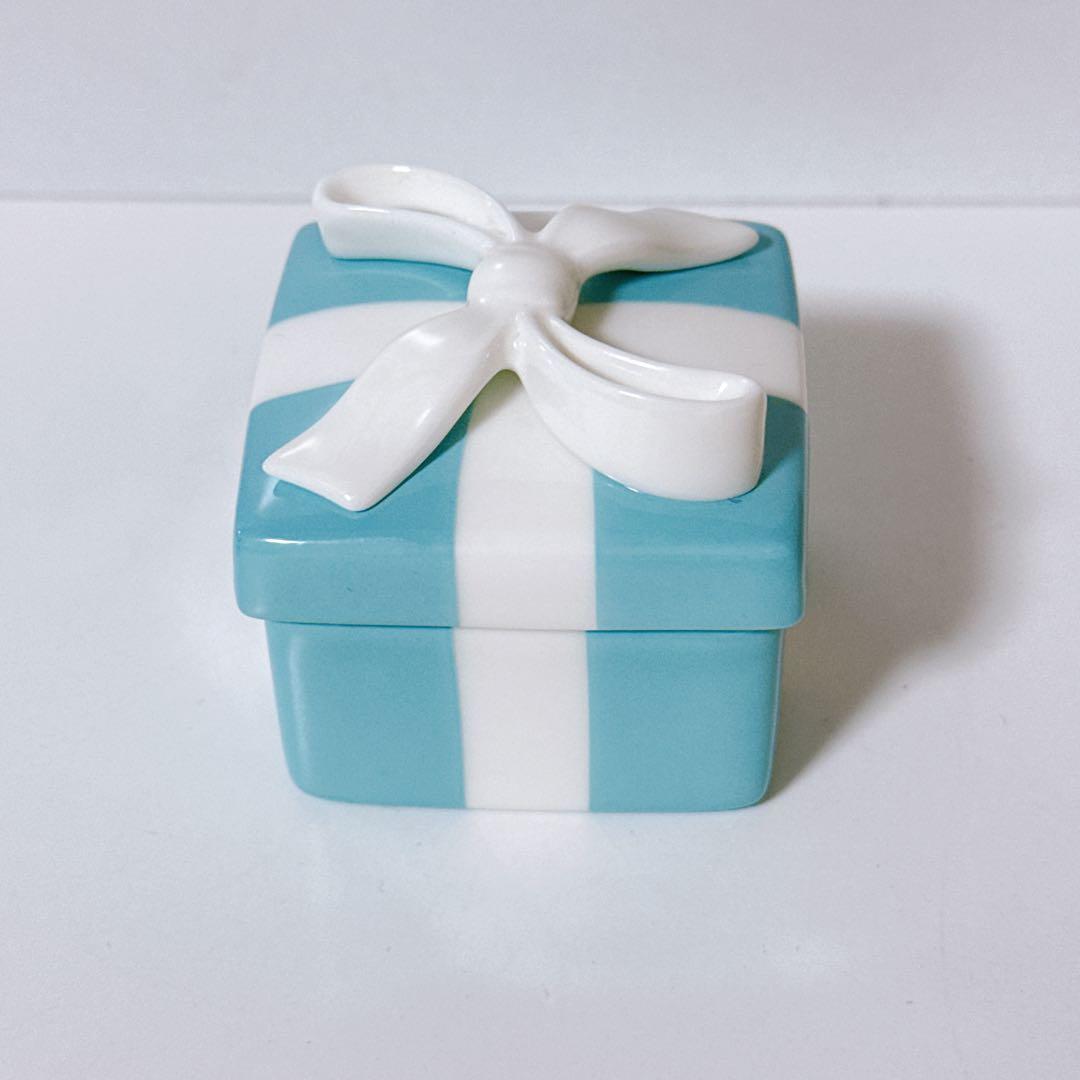【美品】Tiffany＆Co ティファニー ミニブルーボウボックス 箱付