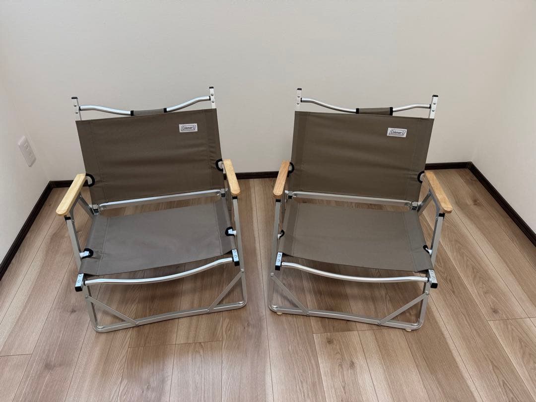 Coleman コールマン　コンパクトフォールディングチェア 2脚セット中古