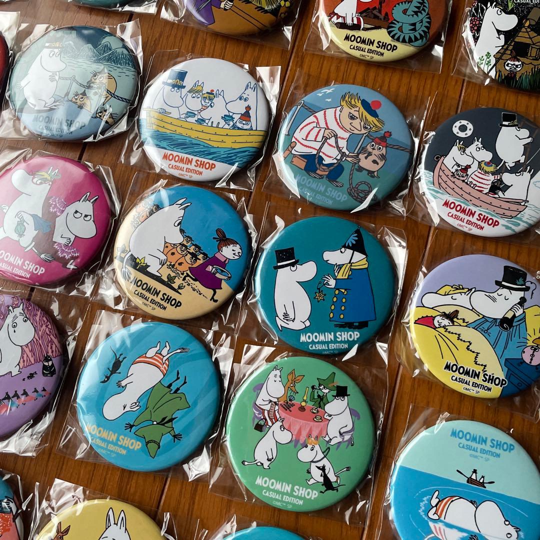 ムーミンショップカジュアルエディション 限定ランダム缶バッジコンプリート