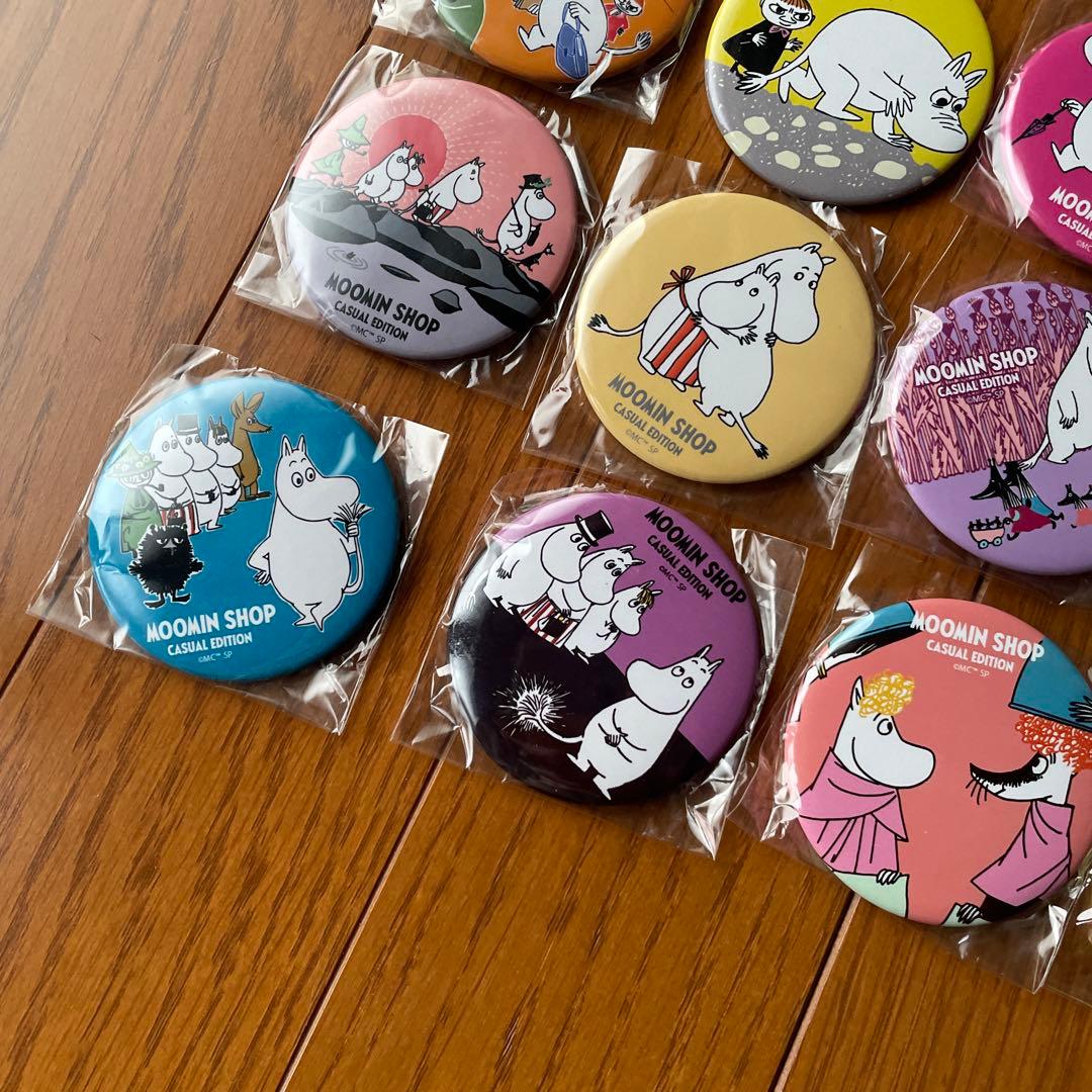 ムーミンショップカジュアルエディション 限定ランダム缶バッジコンプリート