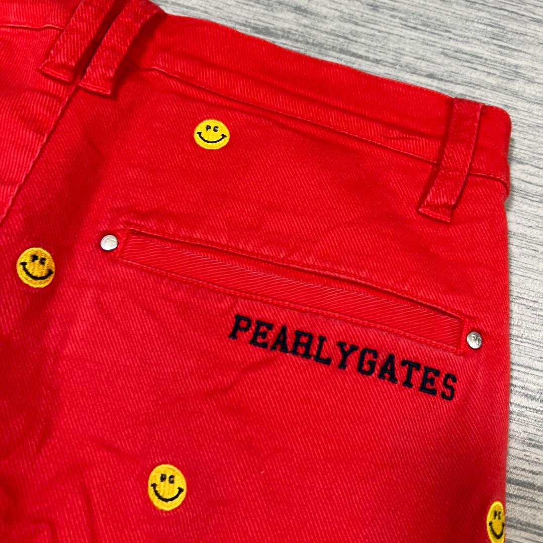 PEARLY GATES パーリーゲイツ　スマイル刺繍　パンツ