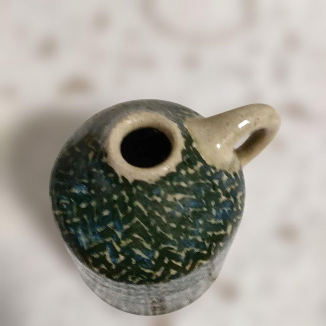 【SALE】島岡 桂　縄文象嵌扁　壷