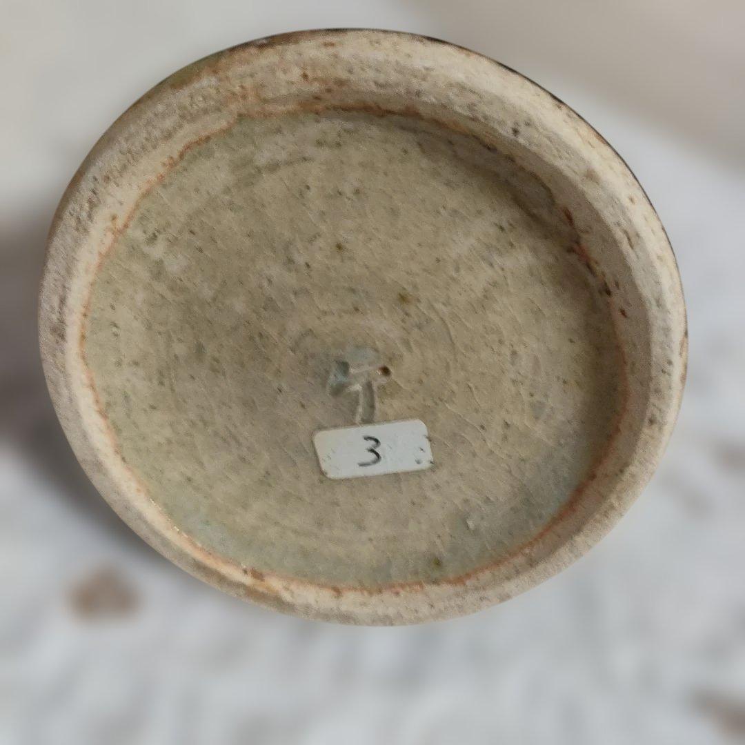 【SALE】島岡 桂　縄文象嵌扁　壷