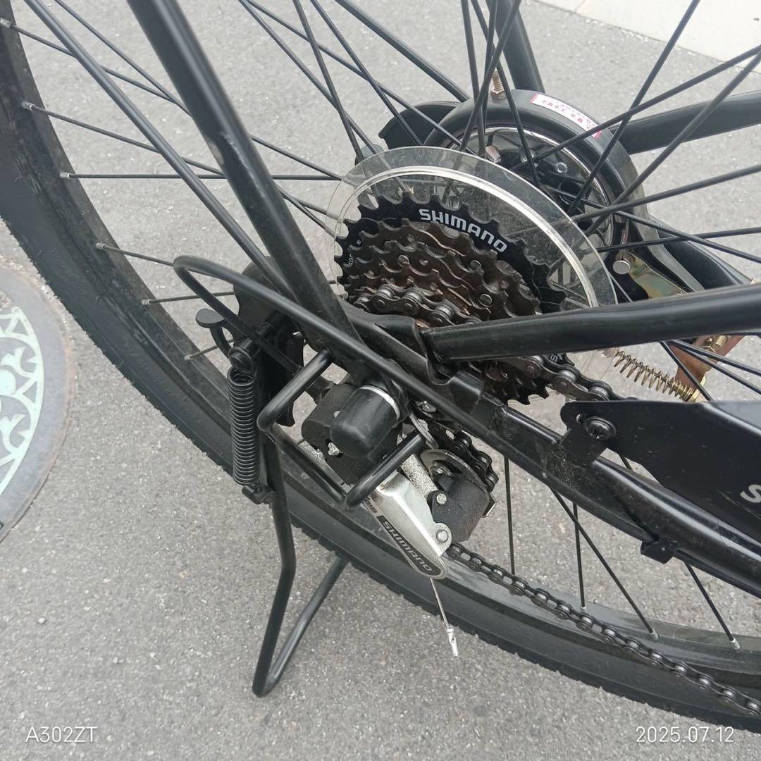 東京都、神奈川県送料無料　STEELY シティサイクル ブラック　27.5インチ