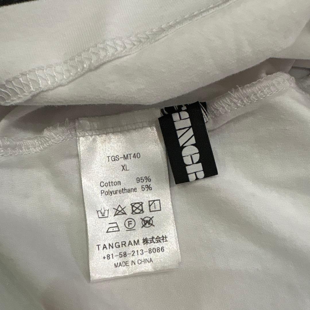 TANGRAM モックネック　バックプリントＴシャツ XL ほぼ新品