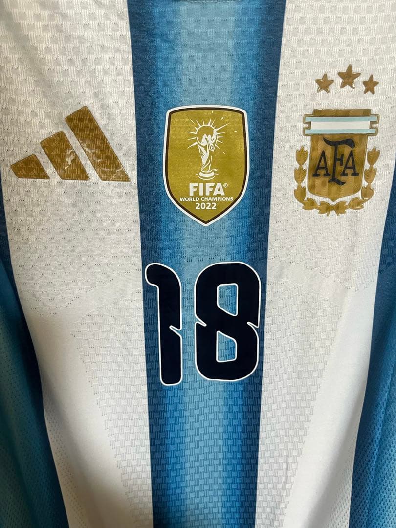 【新品未使用】ニコパス　アルゼンチン代表　選手仕様2026ホーム長袖フルパッチ