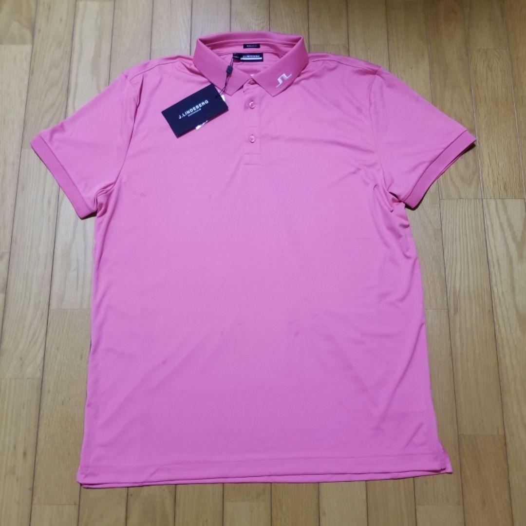 新品J. Lindeberg J.リンドバーグポロシャツ　XL アザレアピンク