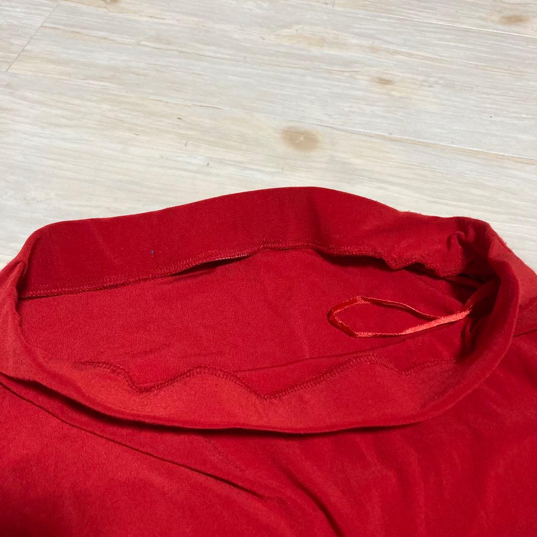 【美品 フラメンコ衣装】レッド ファルダ ペチコート ボランテ スカート 赤